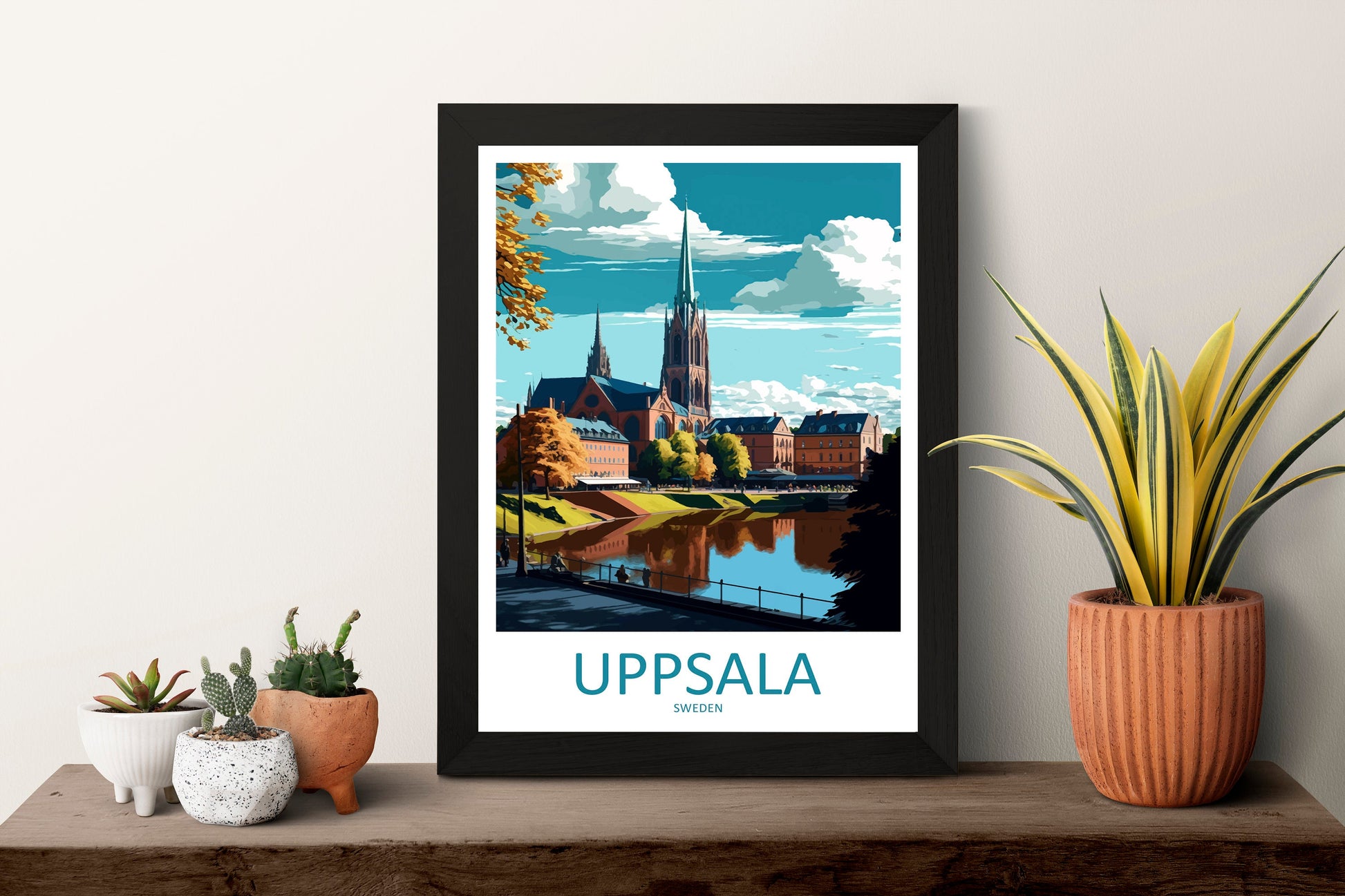 Uppsala Travel Print Wall Art Uppsala Wall Hanging Home Décor Uppsala Gift Art Lovers Sweden Art Lover Gift Uppsala Travel Art Poster