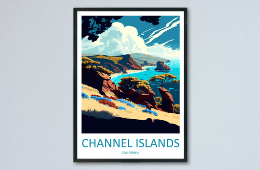 Channel Islands National Park Travel Print Wall Art Channel Islands Wall Hanging Home Décor Channel Islands Gift Art Lovers California Art