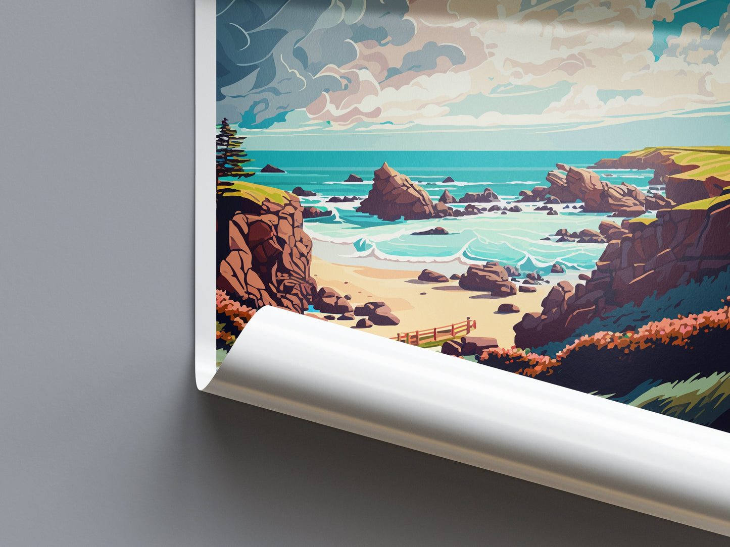 Fort Bragg Travel Print Wall Art Fort Bragg Wall Hanging Home Décor Fort Bragg Gift Art Lovers California Art Lover Gift Fort Bragg