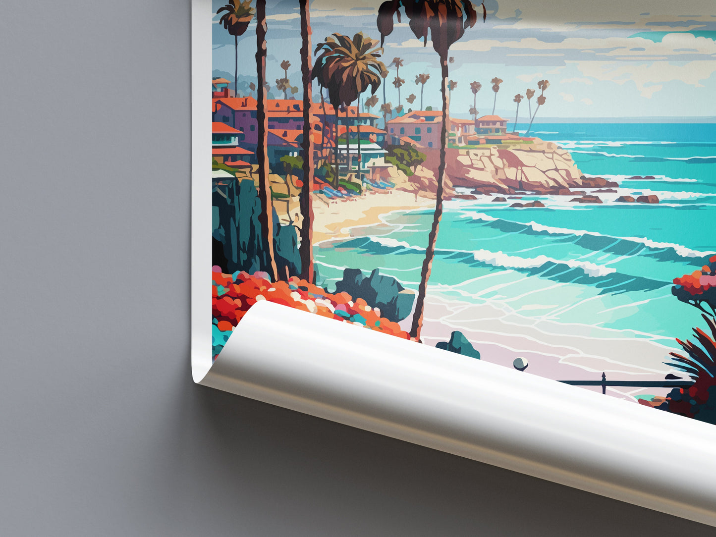 La Jolla Shore Travel Print Wall Art La Jolla Shore Wall Hanging Home Décor La Jolla Shore Gift Art Lovers California Art Lover Gift