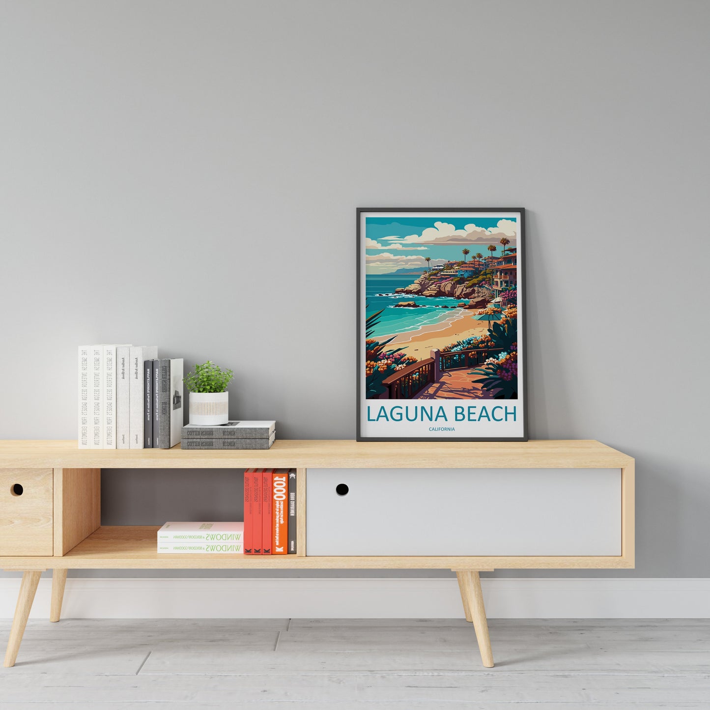 Laguna Beach Travel Print Wall Art Laguna Beach Wall Hanging Home Décor Laguna Beach Gift Art Lovers California Art Lover Gift