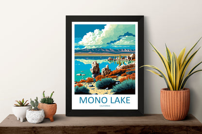 Mono Lake Travel Print Wall Art Mono Lake Wall Hanging Home Décor Mono Lake Gift Art Lovers California Art Lover Gift Mono Lake Art Print