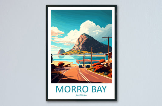 Morro Bay Travel Print Wall Art Morro Bay Wall Hanging Home Décor Morro Bay Gift Art Lovers California Art Lover Gift Morro Bay Art Print