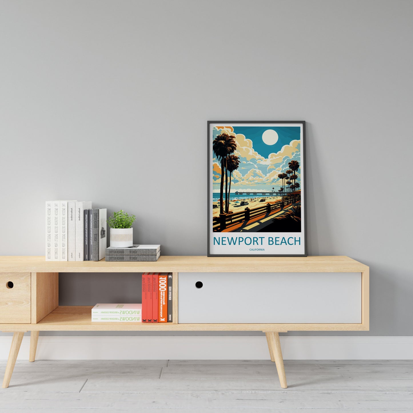 Newport Beach Travel Print Wall Art Newport Beach Wall Hanging Home Décor Newport Beach Gift Art Lovers California Art Lover Gift