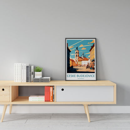Ceske Budejovice Travel Print Wall Art Ceske Budejovice Wall Hanging Home Décor Ceske Budejovice Gift Art Lovers Czech Republic Art Lover
