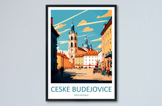 Ceske Budejovice Travel Print Wall Art Ceske Budejovice Wall Hanging Home Décor Ceske Budejovice Gift Art Lovers Czech Republic Art Lover