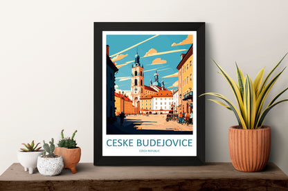 Ceske Budejovice Travel Print Wall Art Ceske Budejovice Wall Hanging Home Décor Ceske Budejovice Gift Art Lovers Czech Republic Art Lover