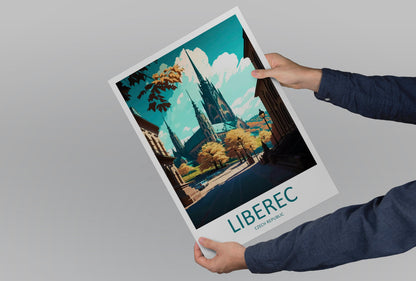 Liberec Travel Print Wall Art Liberec Wall Hanging Home Décor Liberec Gift Art Lovers Czech Republic Art Lover Gift Liberec Art Decor