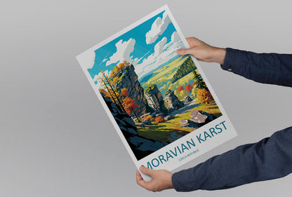 Moravian Karst Travel Print Wall Art Moravian Karst Wall Hanging Home Décor Moravian Karst Gift Art Lovers Czech Republic Art Lover Gift