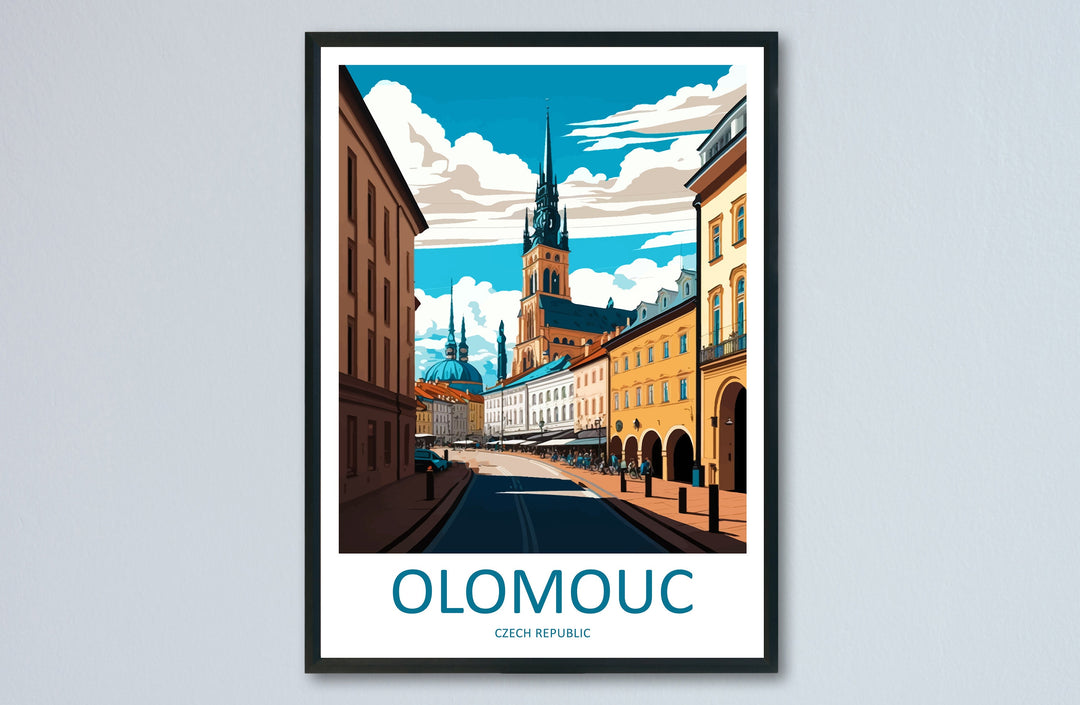 Olomouc Travel Print Wall Art Olomouc Wall Hanging Home Décor Olomouc Gift Art Lovers Czech Republic Art Lover Gift Olomouc Art Decor