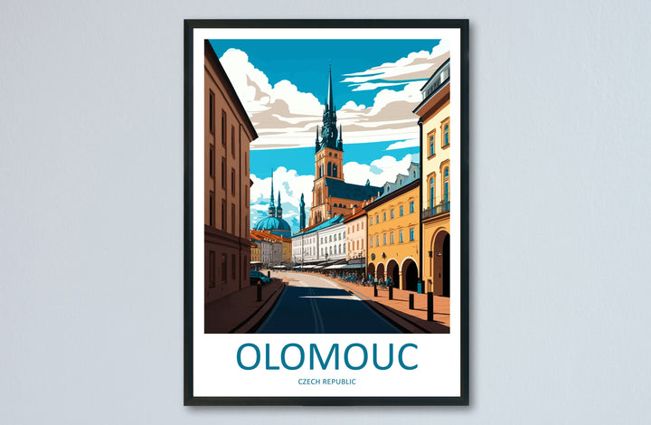 Olomouc Travel Print Wall Art Olomouc Wall Hanging Home Décor Olomouc Gift Art Lovers Czech Republic Art Lover Gift Olomouc Art Decor