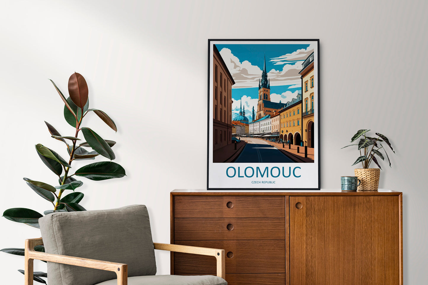 Olomouc Travel Print Wall Art Olomouc Wall Hanging Home Décor Olomouc Gift Art Lovers Czech Republic Art Lover Gift Olomouc Art Decor