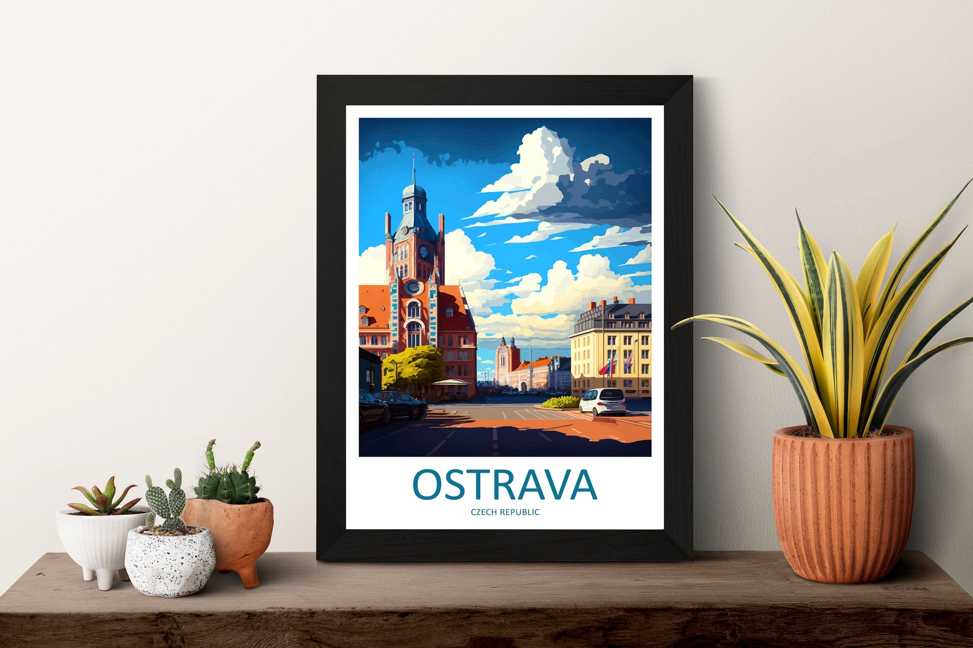 Ostrava Travel Print Wall Art Ostrava Wall Hanging Home Décor Ostrava Gift Art Lovers Czech Republic Art Lover Gift Ostrava Art Decor