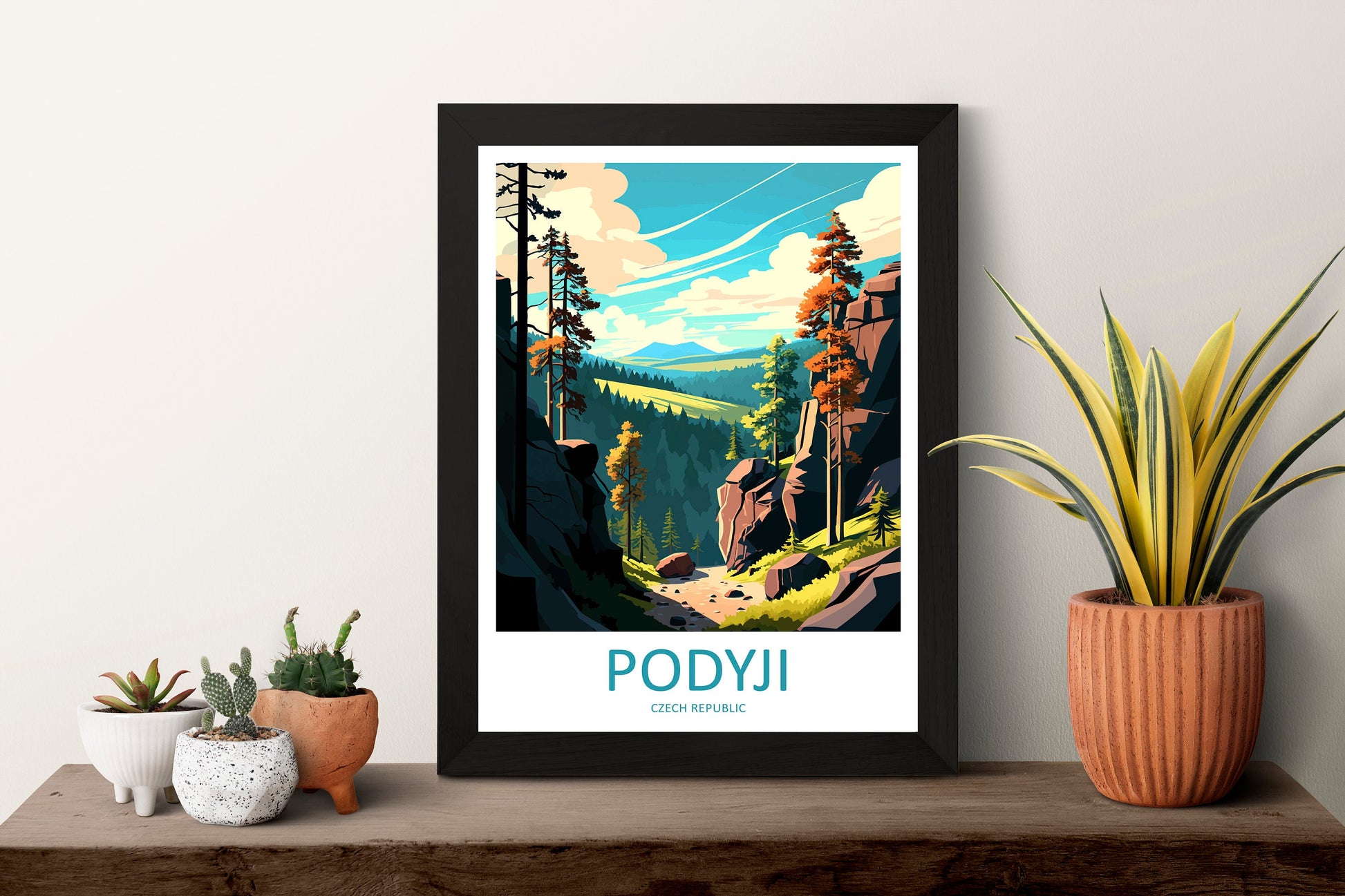 Podyji Travel Print Wall Art Podyji Wall Hanging Home Décor Podyji Gift Art Lovers Czech Republic Art Lover Gift Podyji Art Decor