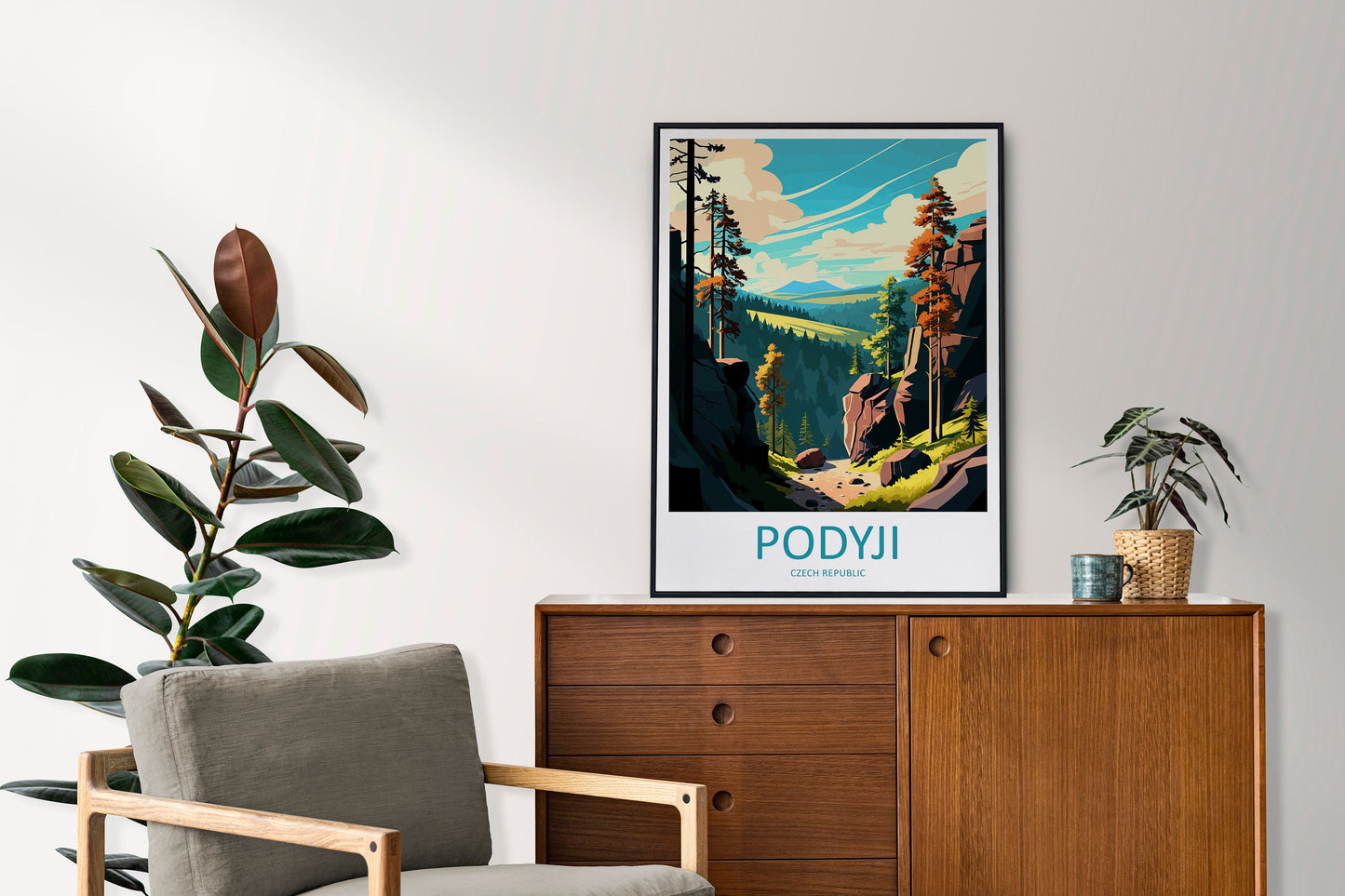 Podyji Travel Print Wall Art Podyji Wall Hanging Home Décor Podyji Gift Art Lovers Czech Republic Art Lover Gift Podyji Art Decor