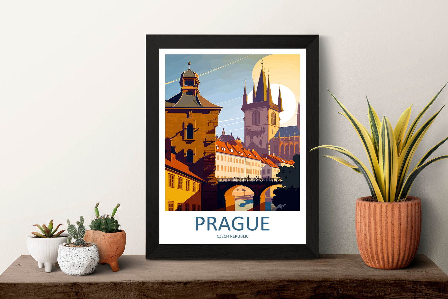 Prague Travel Print Wall Art Prague Wall Hanging Home Décor Prague Gift Art Lovers Czech Republic Art Lover Gift Prague Art Decor