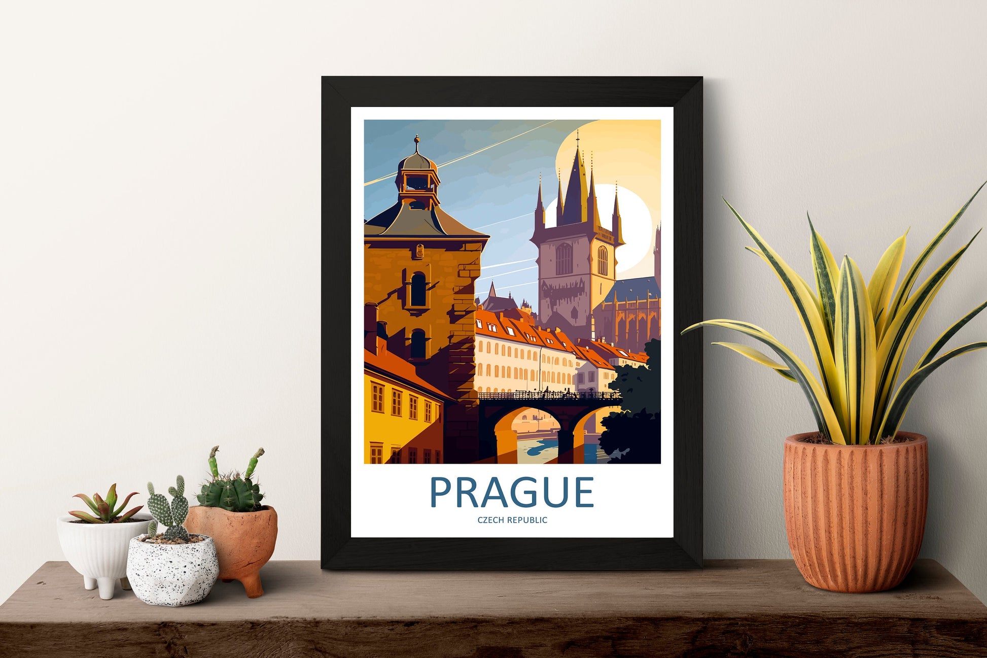 Prague Travel Print Wall Art Prague Wall Hanging Home Décor Prague Gift Art Lovers Czech Republic Art Lover Gift Prague Art Decor