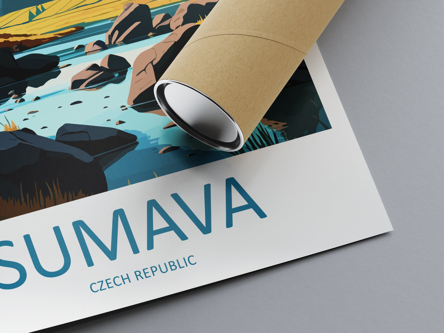 Sumava Travel Print Wall Art Sumava Wall Hanging Home Décor Sumava Gift Art Lovers Czech Republic Art Lover Gift Sumava Art Decor