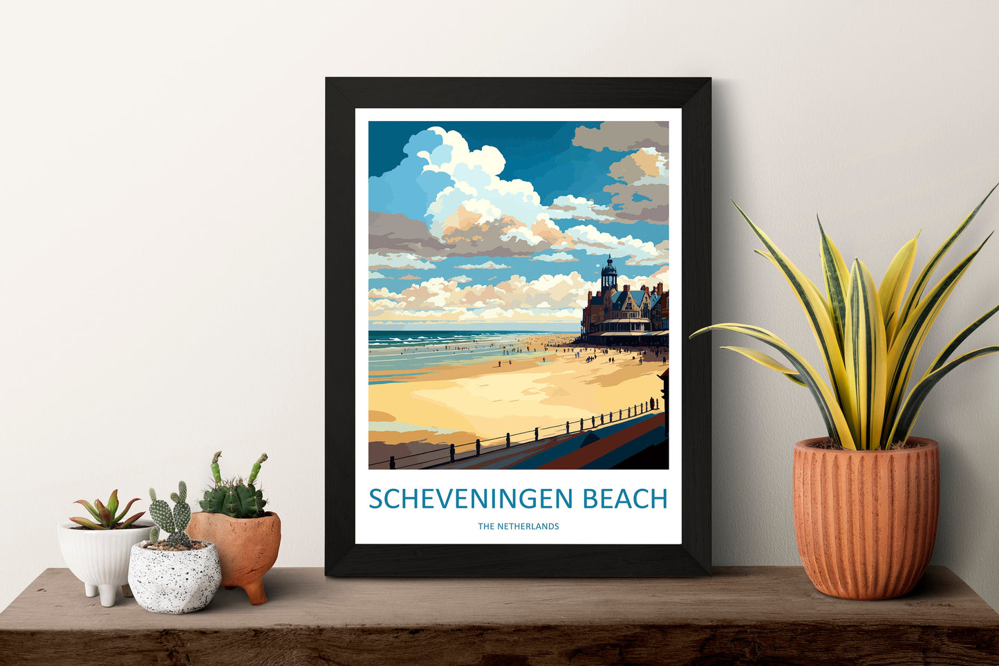 Scheveningen Beach Travel Print Wall Art Scheveningen Beach Wall Hanging Home Décor Scheveningen Beach Gift Art Lovers Netherlands Art Lover