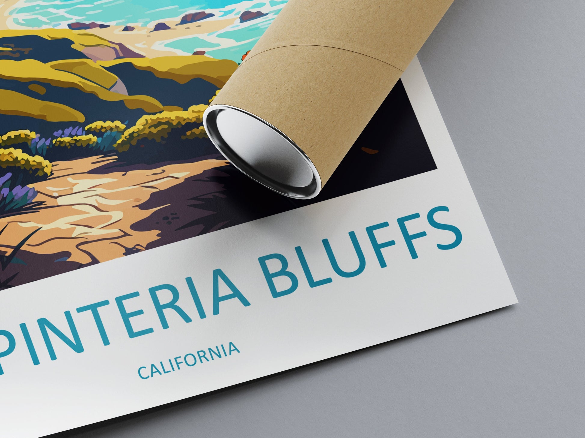 Carpinteria Bluffs Travel Print Wall Art Carpinteria Bluffs Wall Hanging Home Décor Carpinteria Bluffs Gift Art Lovers California Art
