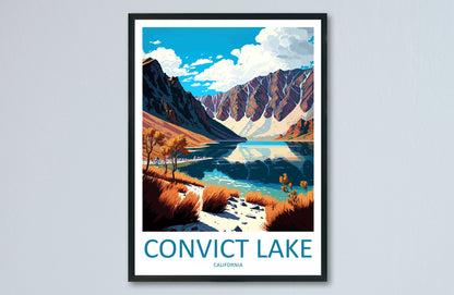 Convict Lake Travel Print Wall Art Convict Lake Wall Hanging Home Décor Convict Lake Gift Art Lovers California Art Lover Gift Convict Lake