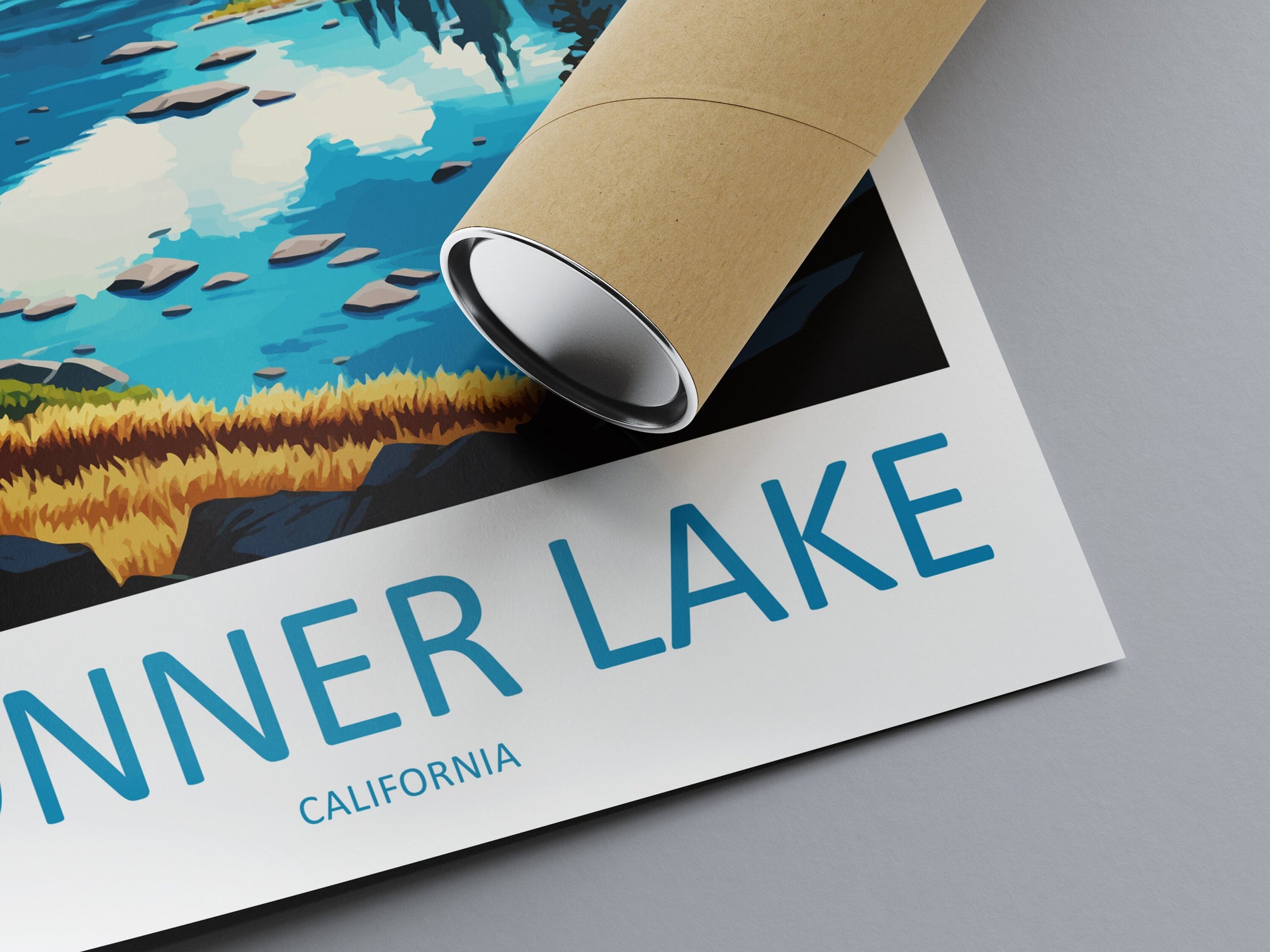 Donner Lake Travel Print Wall Art Donner Lake Wall Hanging Home Décor Donner Lake Gift Art Lovers California Art Lover Gift Donner Lake