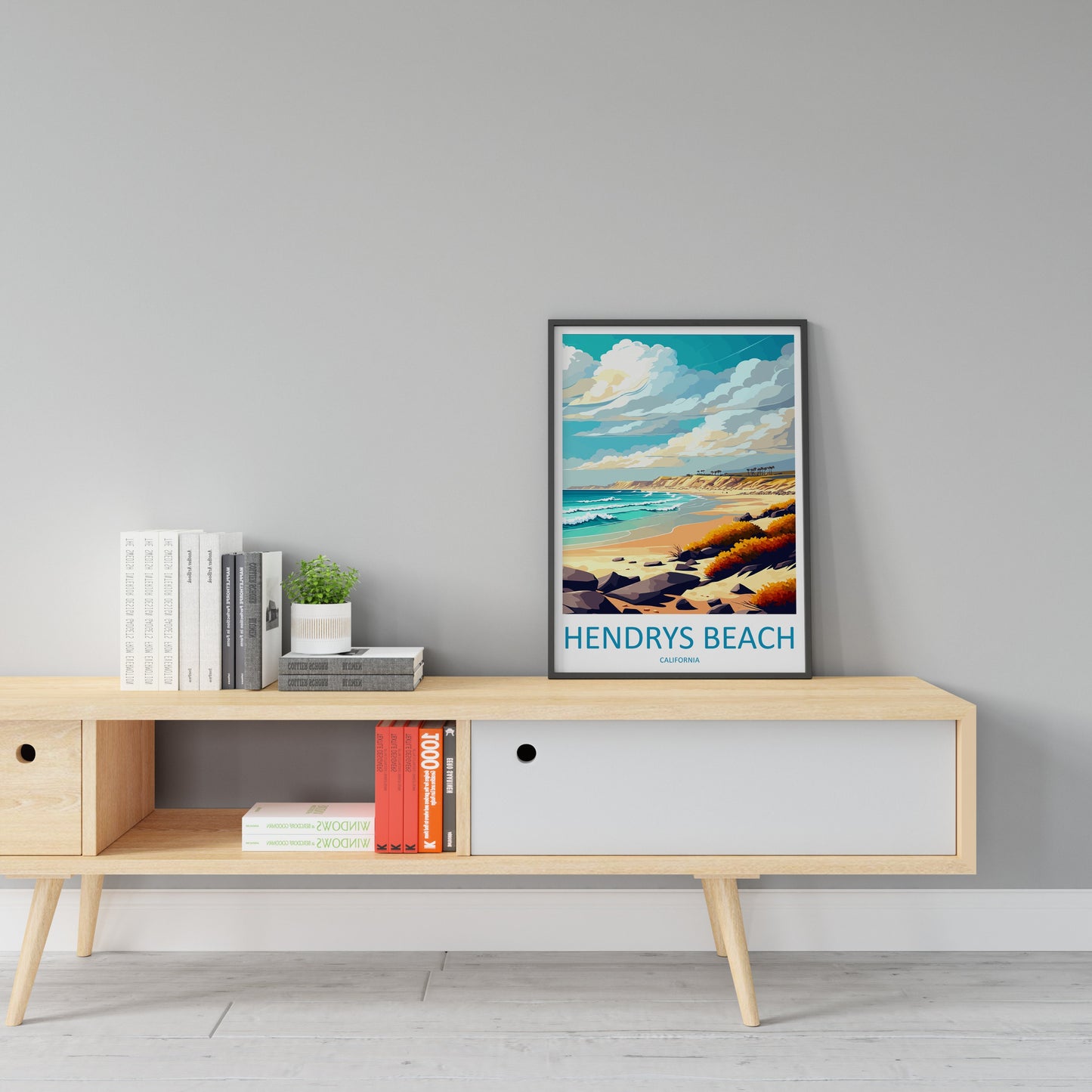Hendrys Beach Travel Print Wall Art Hendrys Beach Wall Hanging Home Décor Hendrys Beach Gift Art Lovers California Art Lover Gift