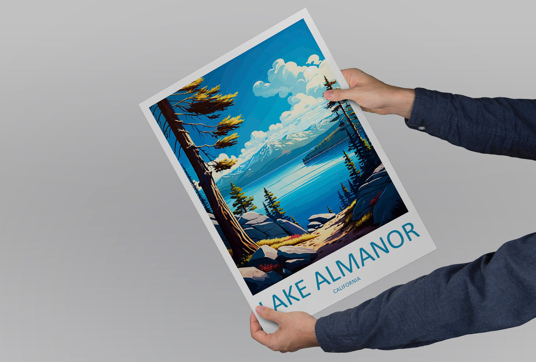 Lake Almanor Travel Print Wall Art Lake Almanor Wall Hanging Home Décor Lake Almanor Gift Art Lovers California Art Lover Gift Lake Almanor