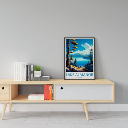 Lake Almanor Travel Print Wall Art Lake Almanor Wall Hanging Home Décor Lake Almanor Gift Art Lovers California Art Lover Gift Lake Almanor