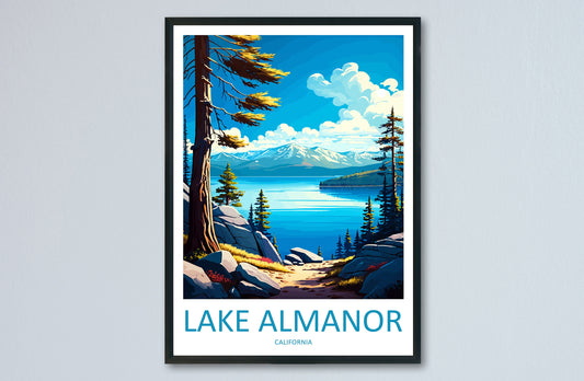 Lake Almanor Travel Print Wall Art Lake Almanor Wall Hanging Home Décor Lake Almanor Gift Art Lovers California Art Lover Gift Lake Almanor