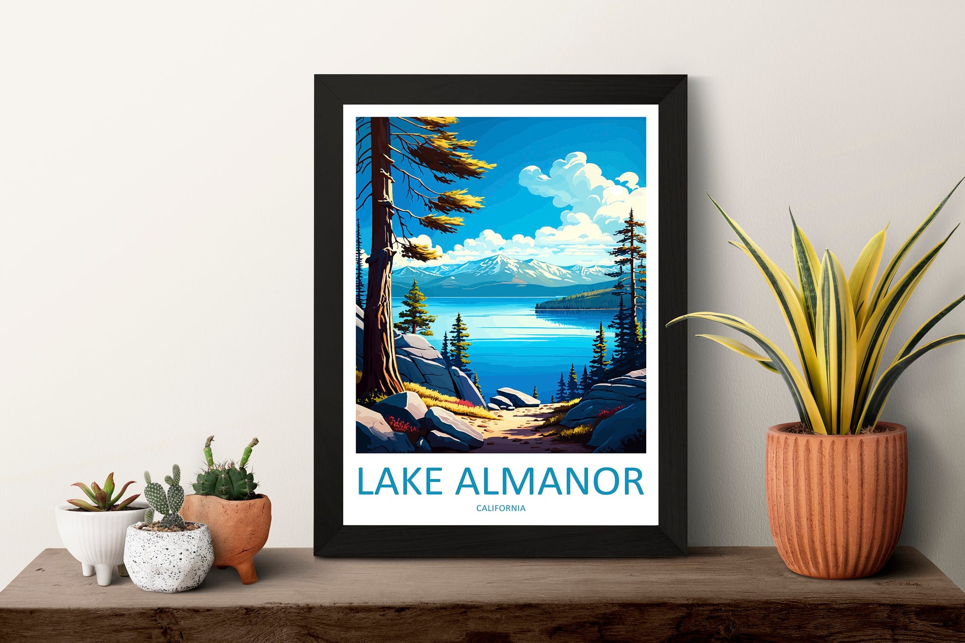 Lake Almanor Travel Print Wall Art Lake Almanor Wall Hanging Home Décor Lake Almanor Gift Art Lovers California Art Lover Gift Lake Almanor