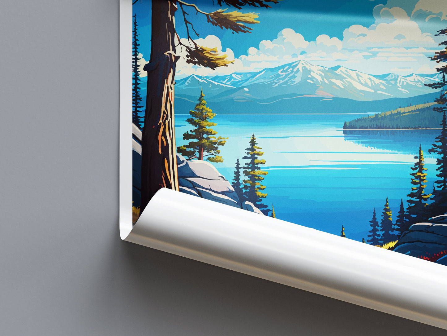 Lake Almanor Travel Print Wall Art Lake Almanor Wall Hanging Home Décor Lake Almanor Gift Art Lovers California Art Lover Gift Lake Almanor