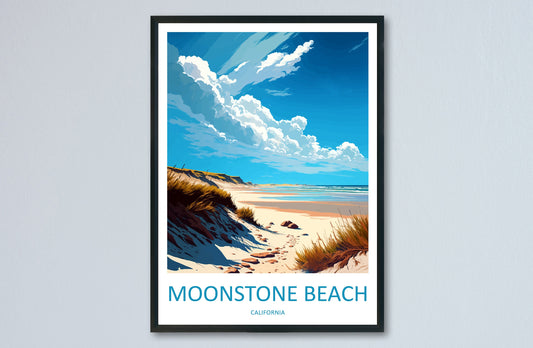 Moonstone Beach Travel Print Wall Art Moonstone Beach Wall Hanging Home Décor Moonstone Beach Gift Art Lovers California Art Lover Gift