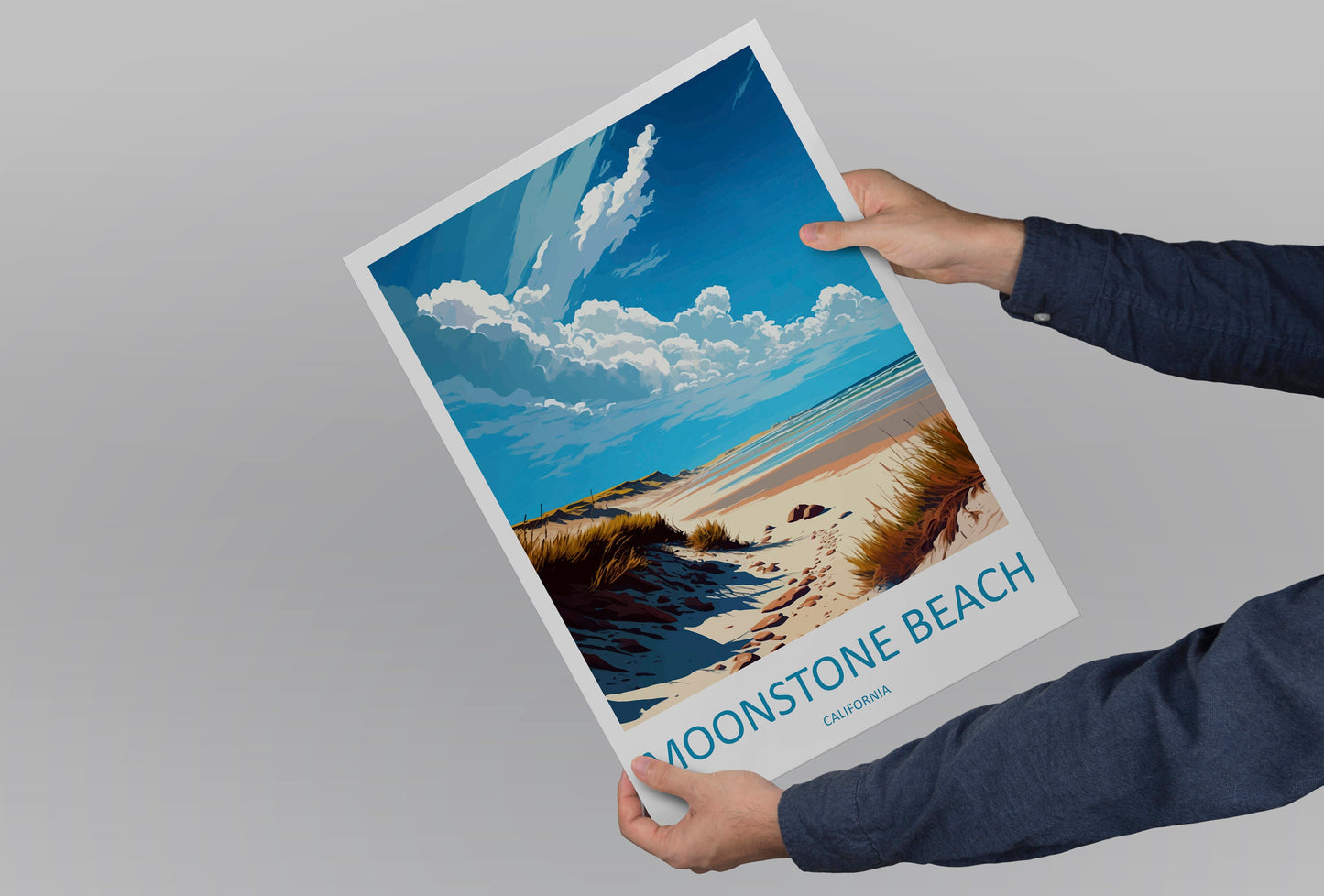 Moonstone Beach Travel Print Wall Art Moonstone Beach Wall Hanging Home Décor Moonstone Beach Gift Art Lovers California Art Lover Gift