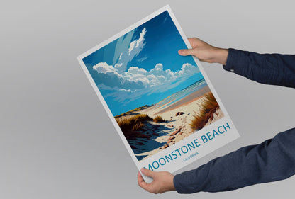 Moonstone Beach Travel Print Wall Art Moonstone Beach Wall Hanging Home Décor Moonstone Beach Gift Art Lovers California Art Lover Gift