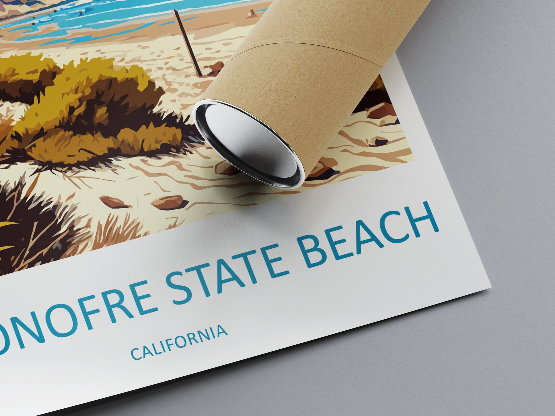 San Onofre Beach Travel Print Wall Art San Onofre Beach Wall Hanging Home Décor San Onofre Beach Gift Art Lovers California Art Lover Gift