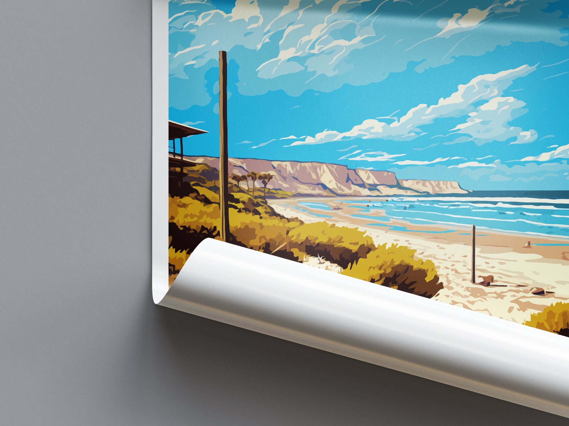 San Onofre Beach Travel Print Wall Art San Onofre Beach Wall Hanging Home Décor San Onofre Beach Gift Art Lovers California Art Lover Gift