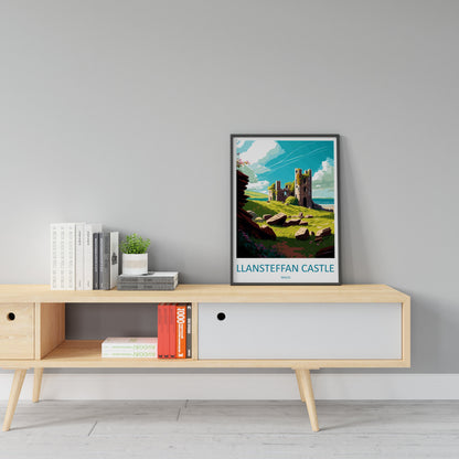 Llansteffan Castle Print Llansteffan Castle Home Décor Landscape Art Print Llansteffan Castle Wall Art for Wales Enthusiast Gift Wall Hangin