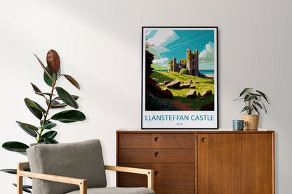 Llansteffan Castle Print Llansteffan Castle Home Décor Landscape Art Print Llansteffan Castle Wall Art for Wales Enthusiast Gift Wall Hangin