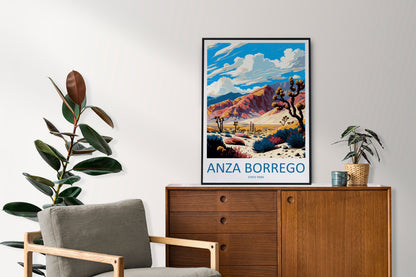 Anza Borrego Desert State Park Travel Print Wall Art Anza Borrego Wall Hanging Home Décor Anza Borrego Gift Art Lovers California Art Lover