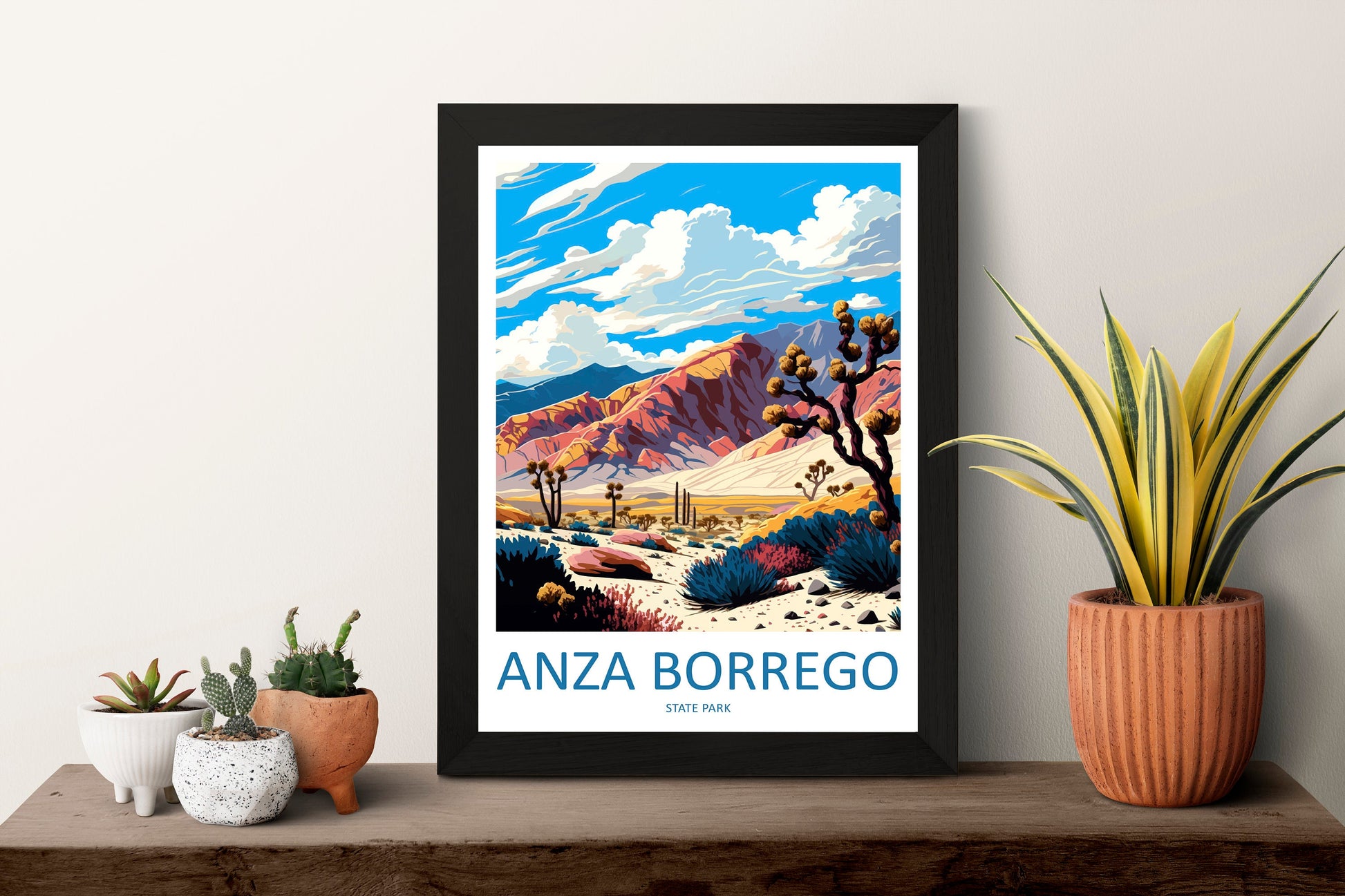 Anza Borrego Desert State Park Travel Print Wall Art Anza Borrego Wall Hanging Home Décor Anza Borrego Gift Art Lovers California Art Lover