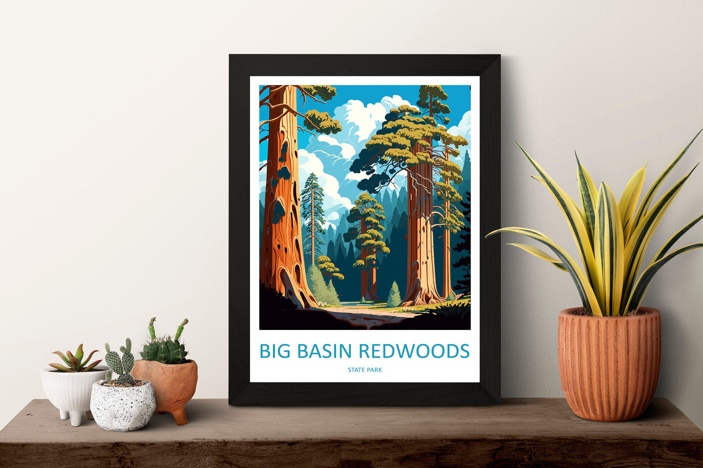 Big Basin Redwoods State Park Travel Print Wall Art Big Basin Redwoods Wall Hanging Home Décor Big Basin Redwoods Gift Art Lovers California