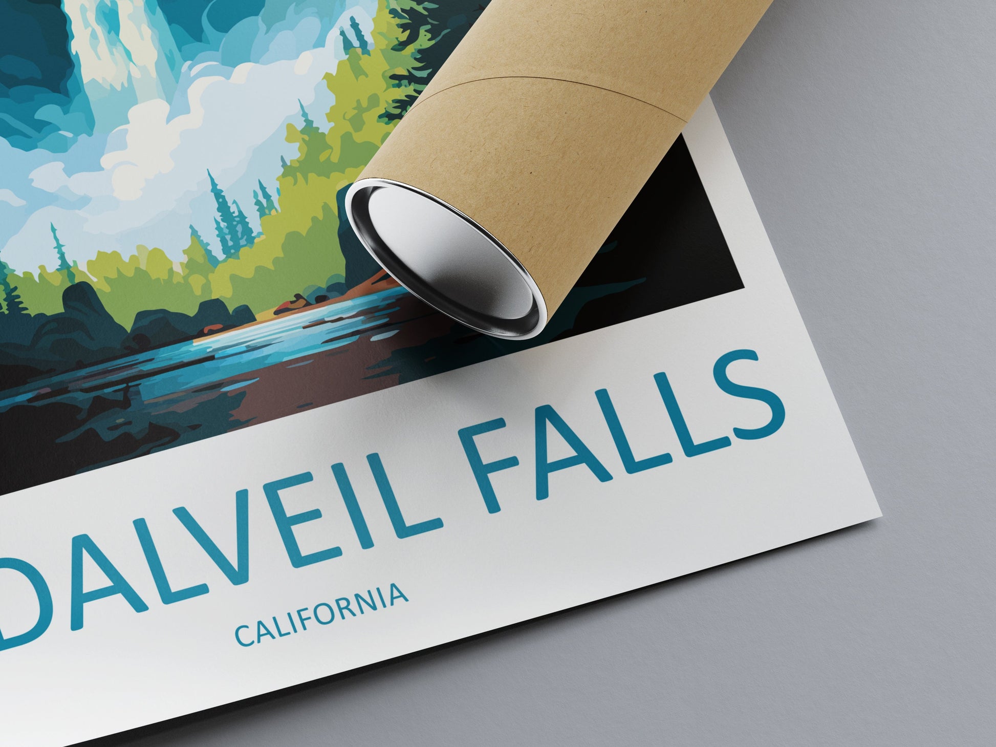 Bridalveil Falls Travel Print Wall Art Bridalveil Falls Wall Hanging Home Décor Bridalveil Falls Gift Art Lovers California Art Lover Gift