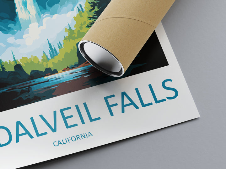 Bridalveil Falls Travel Print Wall Art Bridalveil Falls Wall Hanging Home Décor Bridalveil Falls Gift Art Lovers California Art Lover Gift