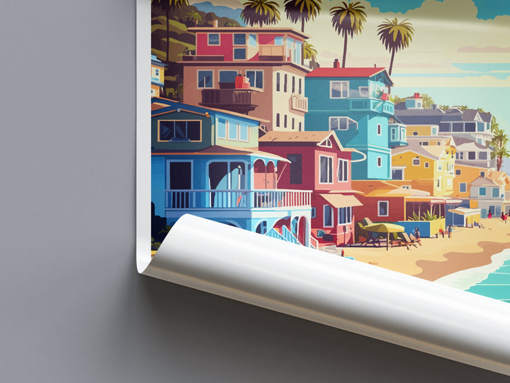Capitola Beach Travel Print Wall Art Capitola Beach Wall Hanging Home Décor Capitola Beach Gift Art Lovers California Art Lover Gift Print