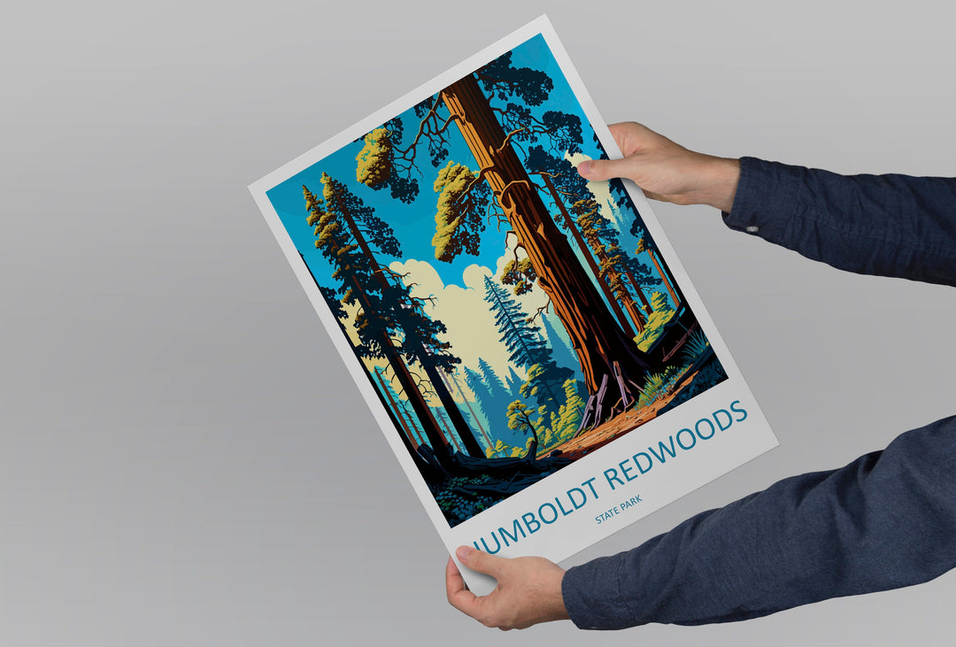 Humboldt Redwoods State Park Travel Print Wall Art Humboldt Redwoods Wall Hanging Home Décor Humboldt Redwoods Gift Art Lovers California