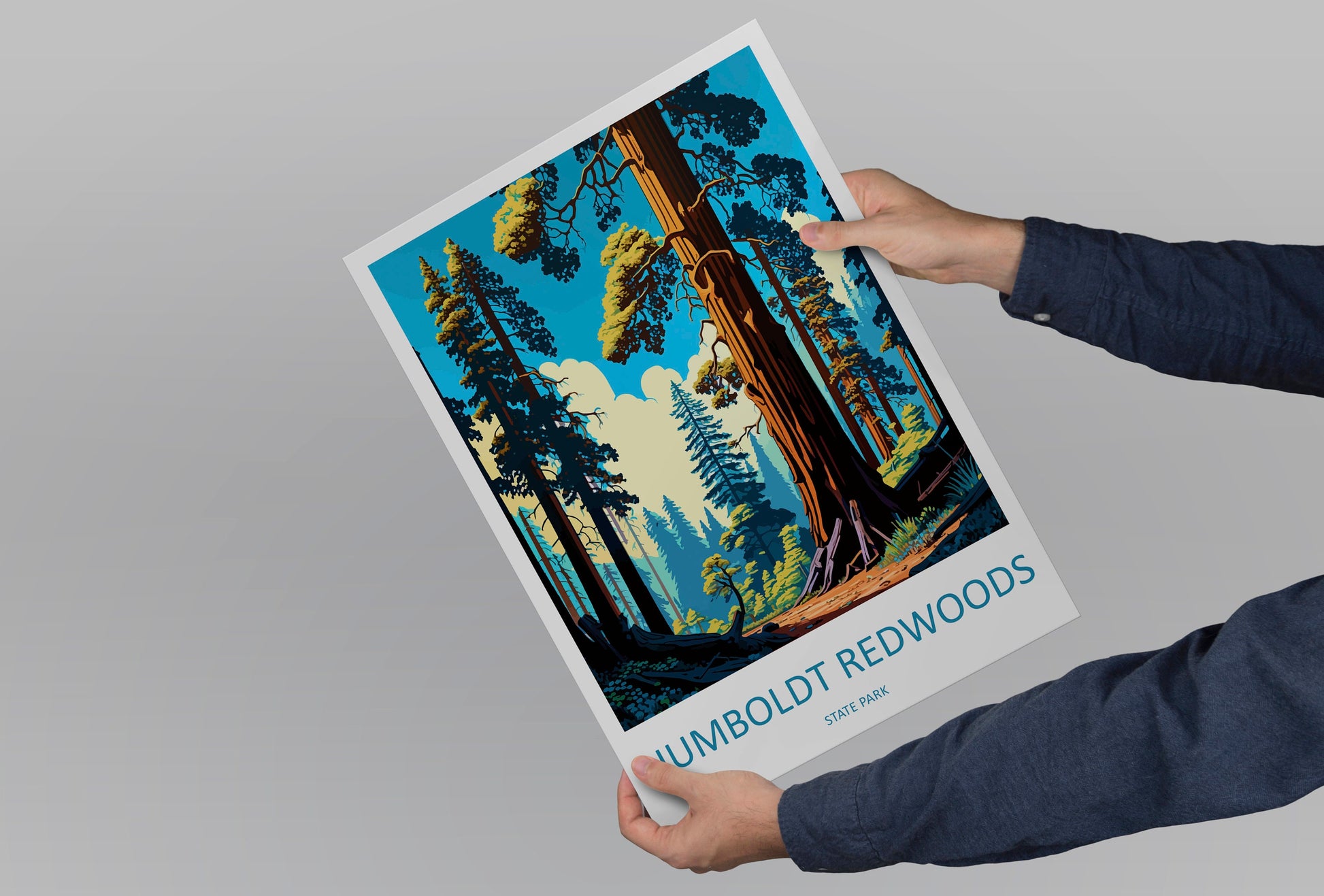 Humboldt Redwoods State Park Travel Print Wall Art Humboldt Redwoods Wall Hanging Home Décor Humboldt Redwoods Gift Art Lovers California