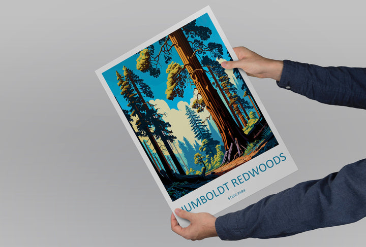 Humboldt Redwoods State Park Travel Print Wall Art Humboldt Redwoods Wall Hanging Home Décor Humboldt Redwoods Gift Art Lovers California