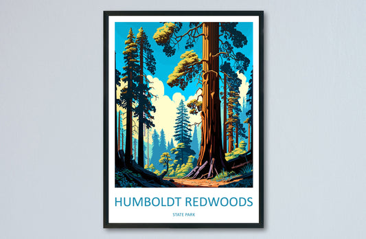Humboldt Redwoods State Park Travel Print Wall Art Humboldt Redwoods Wall Hanging Home Décor Humboldt Redwoods Gift Art Lovers California
