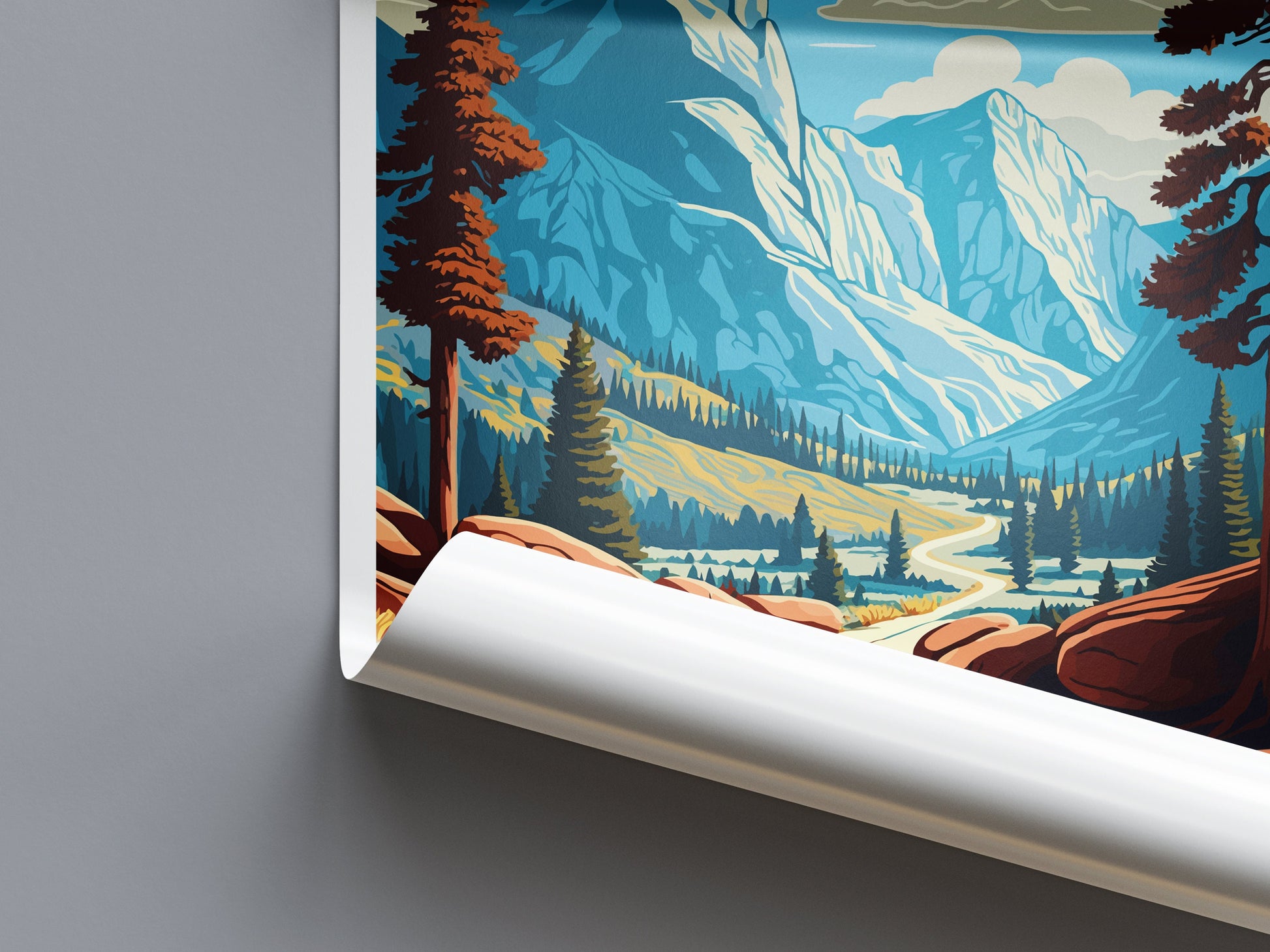 John Muir Trail Travel Print Wall Art John Muir Trail Wall Hanging Home Décor John Muir Gift Art Lovers California Art Lover Gift Print